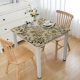 thumbnail image 1 of HAOXIT Cotton Linen Natural Decorative Table Cover for Kitchen Dining Indoor Outdoor Use 48''x48'', 1 of 7