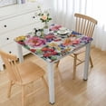 thumbnail image 1 of HAOXIT Country Life Design with Roses Print Rectangle Shape Washable Table Cover for Dining Room &amp; Kitchen Decor 52*52, 1 of 8