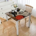 thumbnail image 1 of HAOXIT  Cute Dog Print Puppy Animal Cute Doodle Print Table Cloth Square Tablecloth Anti Wrinkle Table Cover for Dining Kitchen Parties 36*36, 1 of 8