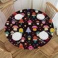 thumbnail image 1 of HAOXIT Cute Mushrooms-Cloth Tablecloths for Round Tables Outdoor Table Cloth Decoration Dining Table Cover Holiday Tablecloth Washable Table Covers Table Cloths for Dining Room Kitchen 54-58, 1 of 8