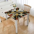 thumbnail image 1 of HAOXIT Decor Home Cotton Linen Tablecloth Dust-Proof Table Cover for Kitchen Dinning Picnic Tabletop, Pattern Graphic Design Art, Square Tablecloths 60''x60'', 1 of 7