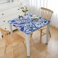 thumbnail image 1 of HAOXIT Design Table Cloth for Rectangle Tables Wipeable Polyester Fabric Table Cover Kitchen Dinning Decorations 36*36, 1 of 8