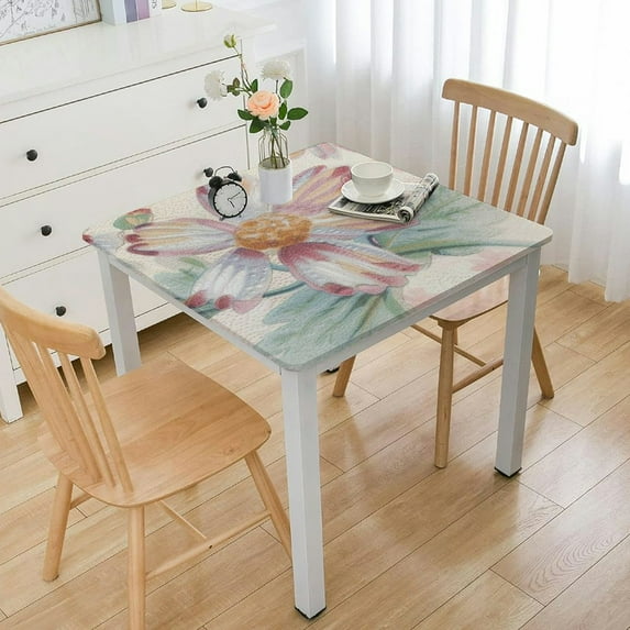 HAOXIT Designer for Square Tables, Floral Pattern s,Decorative Table Cover Cloth for Kitchen Dining Room 46*46