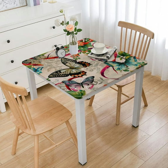 HAOXIT Desk Cloth Table Cover Table Cloth for Kitchen Dinning Party Tabletop Decor 36*36