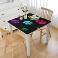 thumbnail image 1 of HAOXIT Dog Cat Rectangle Tablecloth , Wrinkle Resistant Polyester Table Cover Stain Proof Decorative Fabric Table Cloth for Kitchen Dinning Party Camping 46*46, 1 of 7