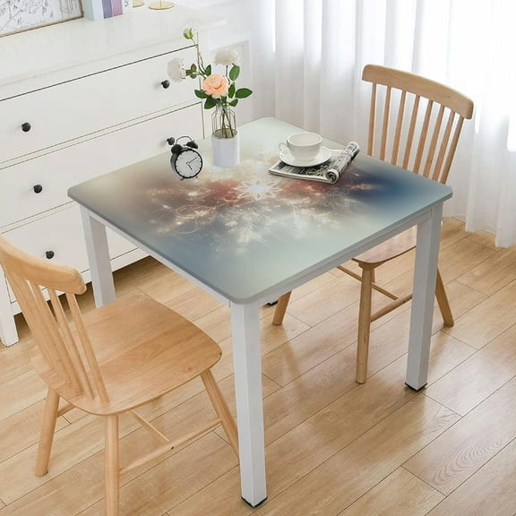 HAOXIT Eucalyptus Leaf Table Cover for Home Kitchen Dining Table 54''x54''