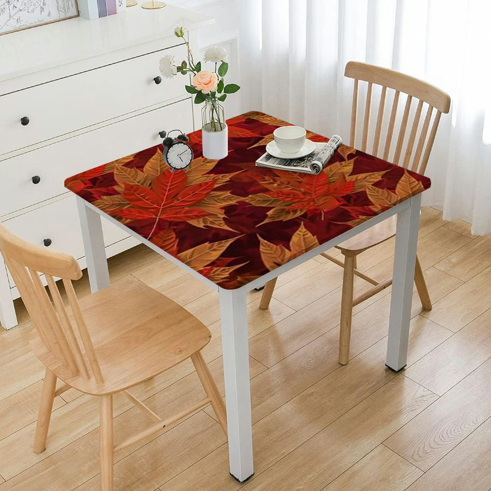 HAOXIT Fall Decor Printed Rectangle Table Cover for Thanksgiving Dining