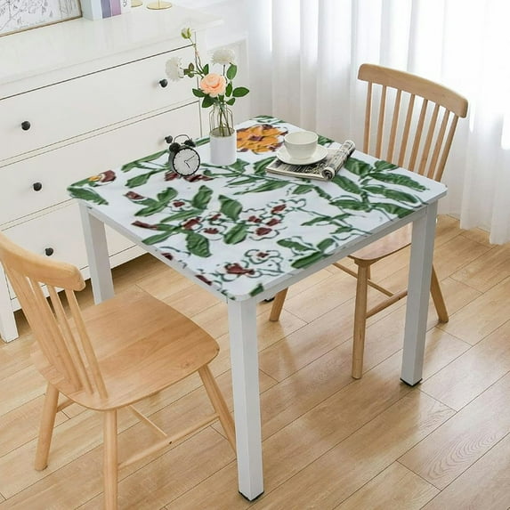 HAOXIT Fall , Floral Print Table Cloth for Kitchen Dining I Parties, , Christmas, Thanksgiving 36*36