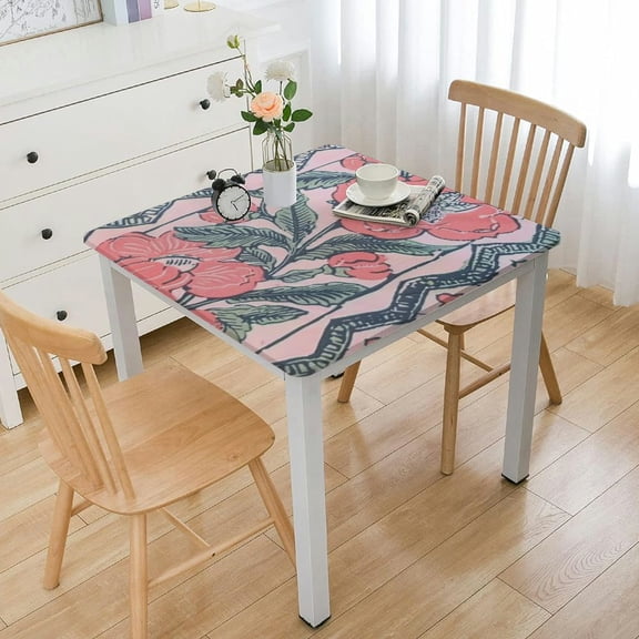 HAOXIT Fall , Handblock Print Rectangle Table Cover for Kitchen Dining Linen I Parties, Thanksgiving, Christmas, Wedding, Fall Decor Table Cloth 36*36