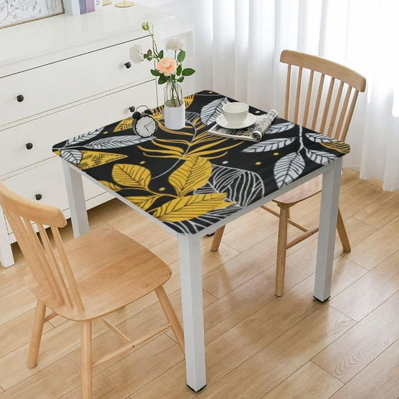 HAOXIT Fall Square Tablecloth Thanksgiving Table Cloth Waterproof Oil Proof Polyester Table Cover Decor for Home Dining Outdoor,Parties 36*36