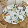 thumbnail image 1 of HAOXIT Fall Tablecloth Round Thanksgiving Tablecloth Circular Waterproof Table Cover Cloths Washable Polyester Tabletop Runner for Kitchen Party Dining Decor 31-35, 1 of 8