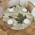 thumbnail image 1 of HAOXIT Fall Thanksgiving Pumpkin Round Tablecloth Dining Wipeable Table Cloth Cover for Home Picnic Party Parties 31-35, 1 of 8