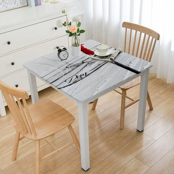 HAOXIT Farm Animals , Cotton Linen Table Cloth Dust-Proof Table Cover for Party Kitchen Dinning s Horse Christmas on The Farm 54''x54''