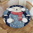 thumbnail image 1 of HAOXIT Fitted Round Tablecloth Playing Cards,poker red Table cover,Elastic Edged Table Cloth Fits Round Tables 31-35, 1 of 8