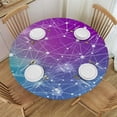 thumbnail image 1 of HAOXIT Fitted Tablecloth Edge Oil-Proof Table Cover Stain-Resistant Table Cloth Fits Tables 42-46, 1 of 8