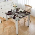 thumbnail image 1 of HAOXIT Floral Print Tablecloths for Rectangle Tables Waterproof Table Cover for Kitchen Dining Room Outdoor Indoor 60''x60'', 1 of 7