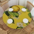 thumbnail image 1 of HAOXIT Fruit Pattern Round Tablecloth, ,Stain Resistance,Water Repellent Wipeable & Spillproof Table Cover,,for Buffet Table, , , , 46-50, 1 of 8