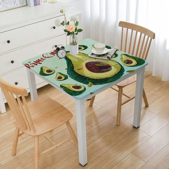 HAOXIT Fruit Table Cloths, Square Pattern Table Cover, Rectangle Let's Tablecloth for Kid's Birthday Party, Mexican Fiesta Party, Baby Shower 48''x48''