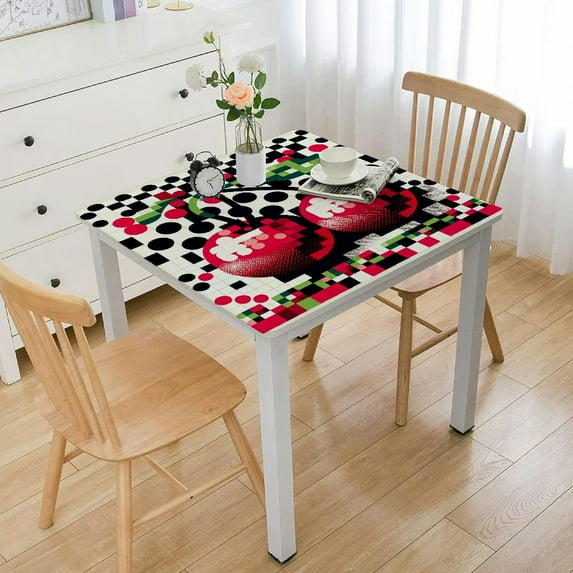 HAOXIT Fruit square s Indoor/Outdoor Waterproof Table Cover for Kitchen Dining Holiday Parties 48''x48''
