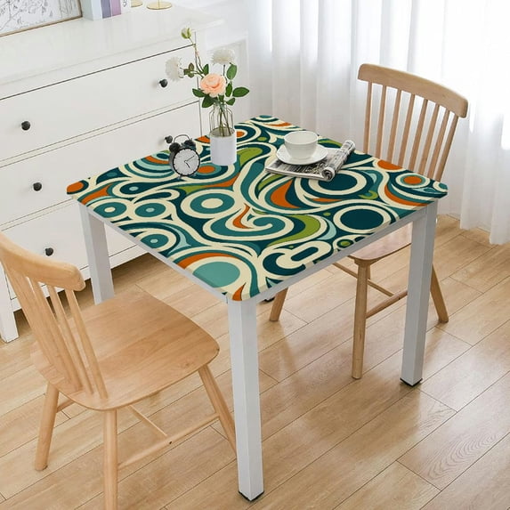 HAOXIT Geometric Pattern Table Cloths Tablecloths Decoration Polyester for Party 60''x60''