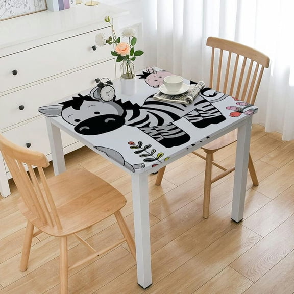 HAOXIT Giant Coloring Tablecloth for Kids - Huge Cute Animal Theme Table Cover Large Let's Get Wild Poster for Children Birthday Party Supplies Decorations 36*36