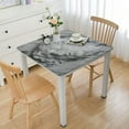 thumbnail image 1 of HAOXIT Gray White Square Fitted Tablecloth with Elastic Edge,Natural Square Table Cover Wipeable Washable Polyester Table Clothes for Kitchen Dining Party Patio Card Table 54''x54'', 1 of 7