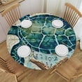 thumbnail image 1 of HAOXIT Green Sea Turtle Table Cloth Sailing Adventure Underwater Round Tablecloth for Dining Room, Party, Banquet 38-42, 1 of 8