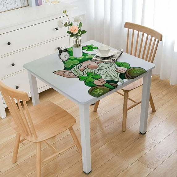 HAOXIT , Grid Table Cloth, Green Farmhouse Outdoor s for Decoration, Holiday Waterproof Table Cloth for Kitchen Dinner Party 46*46