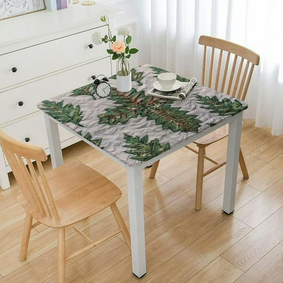 HAOXIT Hand Block Print for Square Table, Block Print Table Cover for Kitchen Dinning Tabletop Decoration Parties Weddings Bithday Christmas 36*36