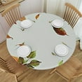thumbnail image 1 of HAOXIT Happy Autumn Round Fall Leaf Harvest Table Cloths Polyester Fabric Thanksgiving Fall Leaf Table Cover for Dining Room Autumn/Fall 38-42, 1 of 8
