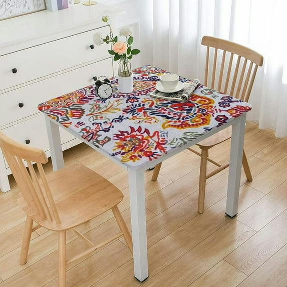 HAOXIT Kitchen Dining Table Cloth for Square Tables Tabletop Cover for Parties, Wedding Use Spring/Summer 52*52