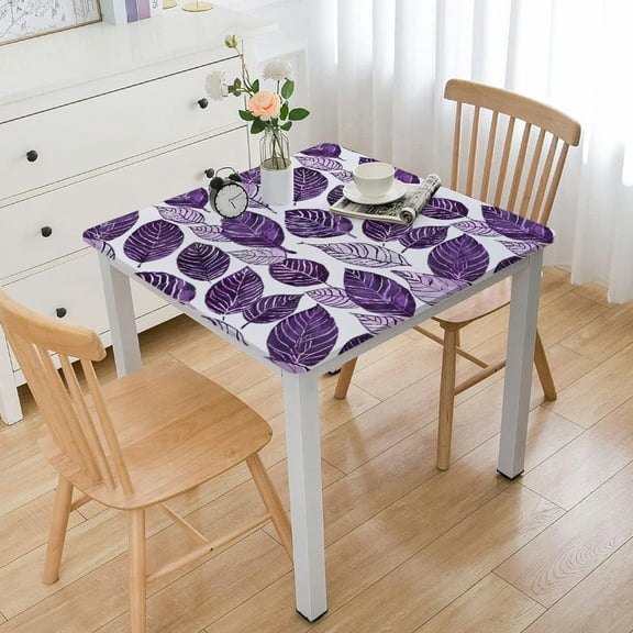 HAOXIT Leaves Tablecloth Waterproof for Rectangle/Square Tablecloth, Table Cloth Cover for Fall Christmas Wedding Py 54''x54''