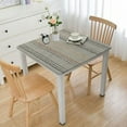 thumbnail image 1 of HAOXIT Linen Table Cloth Style Cream,Kitchen Dining Room Tablecloths for Rectangle Tables, Washable Wrinkle Resistant 36*36, 1 of 8