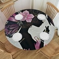 thumbnail image 1 of HAOXIT Little Girls, Water-Proof Tablecloth,Girl with Wings in a Flowers Dress with Butterflies, Birthday Holiday Fabric Tablecloth, 31-35, 1 of 8