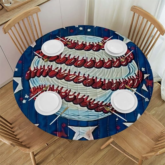 HAOXIT Mandala Tablecloth, Moroccan Persian Design Oriental Round Paisley Floral Print, Dining Room Kitchen Round Table Cover