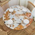 thumbnail image 1 of HAOXIT Marbling Table Cloth Waterproof Round Tablecloth Washable Table Cover Inch for Celebration Holiday Camping Picnic 38-42, 1 of 8