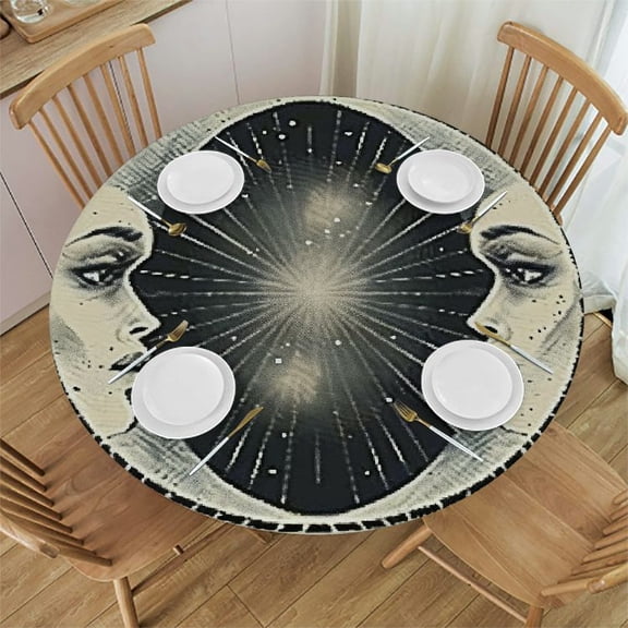 HAOXIT Marine Animals Bottle Ship Table Cloth s for Home Decor, Parties, Picnic 38-42