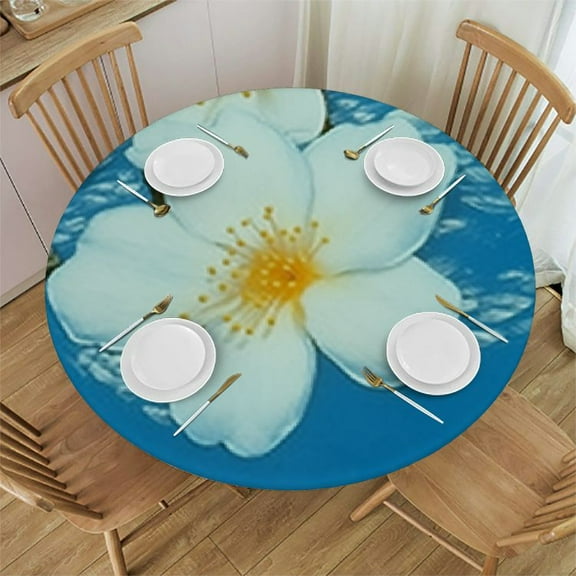 HAOXIT Mediterranean Tile for , and Dinner Parties - , Stain and Water Resistant, , Round 31-35