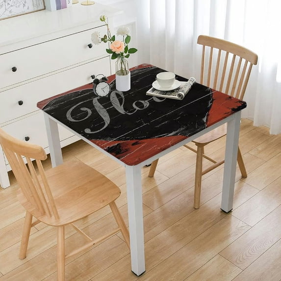 HAOXIT Natural Simple Rectangle Table Cloth Cover with Pattern Printed for Kitchen Dinning Tabletop Fashions Living Rectangle 36*36