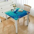 thumbnail image 1 of HAOXIT  Ocean Animals Table Cover Underwater Creatures Ocean Sea Life for Kids Ocean Birthday Party Decoration 46*46, 1 of 7
