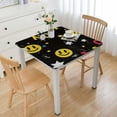 thumbnail image 1 of HAOXIT One Tablecloths Smile Face Tablecloth Party Decoration Rectangle Square Tablecloth Decoration Holiday Party Supplies white, 1 of 7