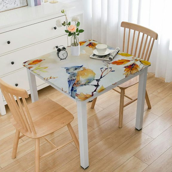 HAOXIT Orange Cloth Square Table cloth ,Fall Square Table cloth 44''x44''