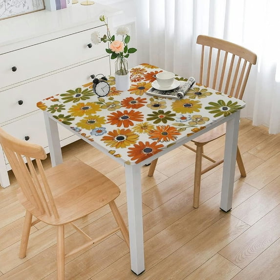 HAOXIT Orange Table Cloth s for Dining Room Rectangle 40*40