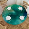 thumbnail image 1 of HAOXIT Outer Space Tablecloth, Fog Space Nebula and Planet Universe Astral Zone Celestial, Round Table Cover for Dining Room Kitchen Decor, 1 of 8