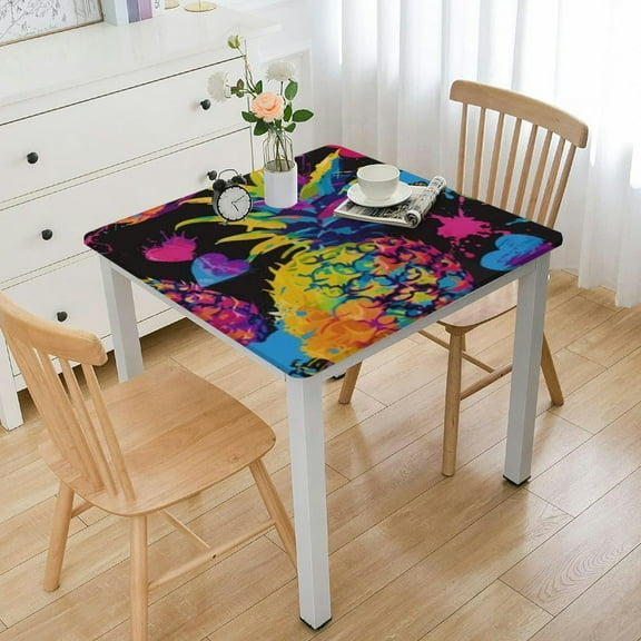 HAOXIT Party Square Table Cloth Decorations 60 Inch Square for Home Dining Room Kitchen Decor 36*36