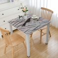 thumbnail image 1 of HAOXIT Modern Elastic Edge Square Tablecloth - Machine Washable with Stylish Irregular Pattern for Dining Room Decor  48''x48'', 1 of 8