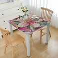 thumbnail image 1 of HAOXIT Pink Foot Flower Table cover, Seasonal Kitchen Dining Table Decoration for Home Party Decor 46*46, 1 of 8