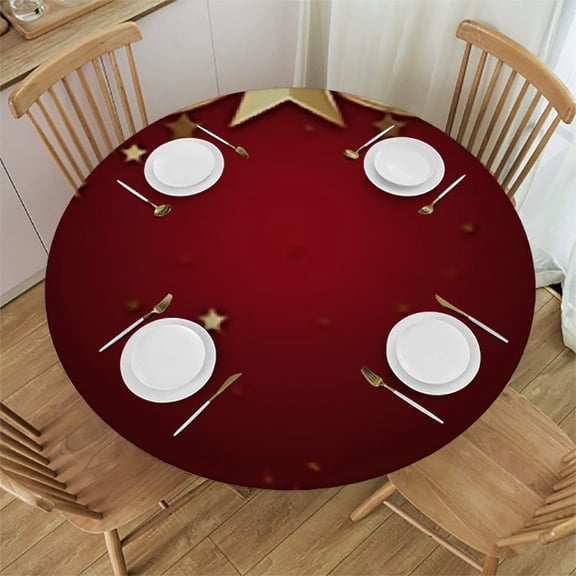 HAOXIT  Poker Tournament Tablecloth, Retro Casino Inspired Checkered Framework with Stars Swirls Vintage Print, Rectangular Table Cover for Dining Room Kitchen Decor 31-35