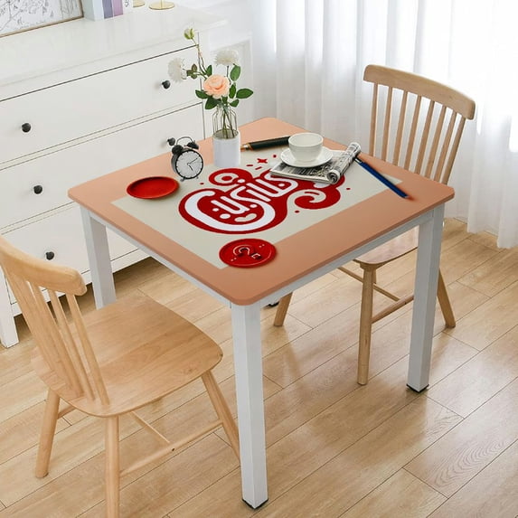 HAOXIT Quote Table Cloths Rectangle I Just Want to Drink Wine and Deep in My Tablecloths Decoration Polyester for Outdoor Indoor Home Party Picnic Black Red White