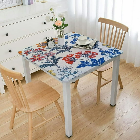 HAOXIT Rectangle Fall Tablecloth, Table Cloth Linen for Kitchen Dining I Parties Wedding Outdoors Christmas Thanksgiving I Fall Home Decor 40*40